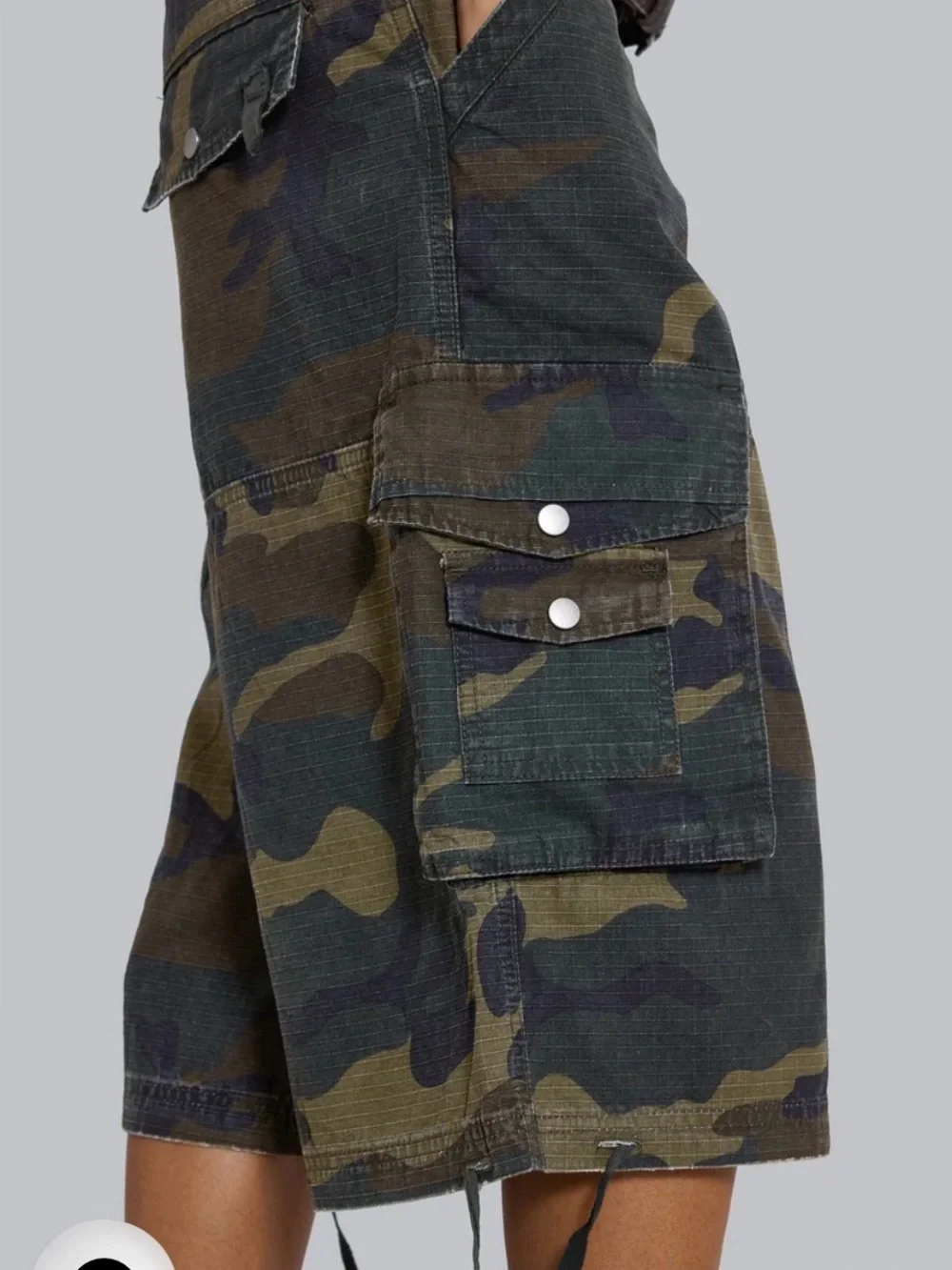 NWT Jaded London Olive Green Camo Cargo Bermuda Shorts- $135 retail